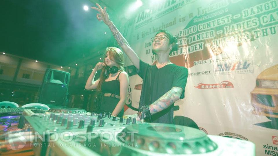 Acara DJ jadi salah satu hiburan di perhelatan Jambore Nasional Lancer of Indonesia.